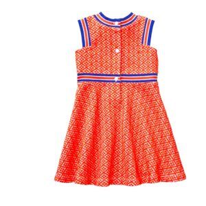 Janie and Jack Geo Jacquard Dress – Grapefruit Geo Print, Size 4